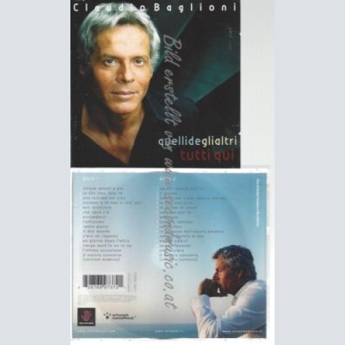 CD--CLAUDIO BAGLIONI--    QUELLI DE GLI ALTRI-TUTTI QUI