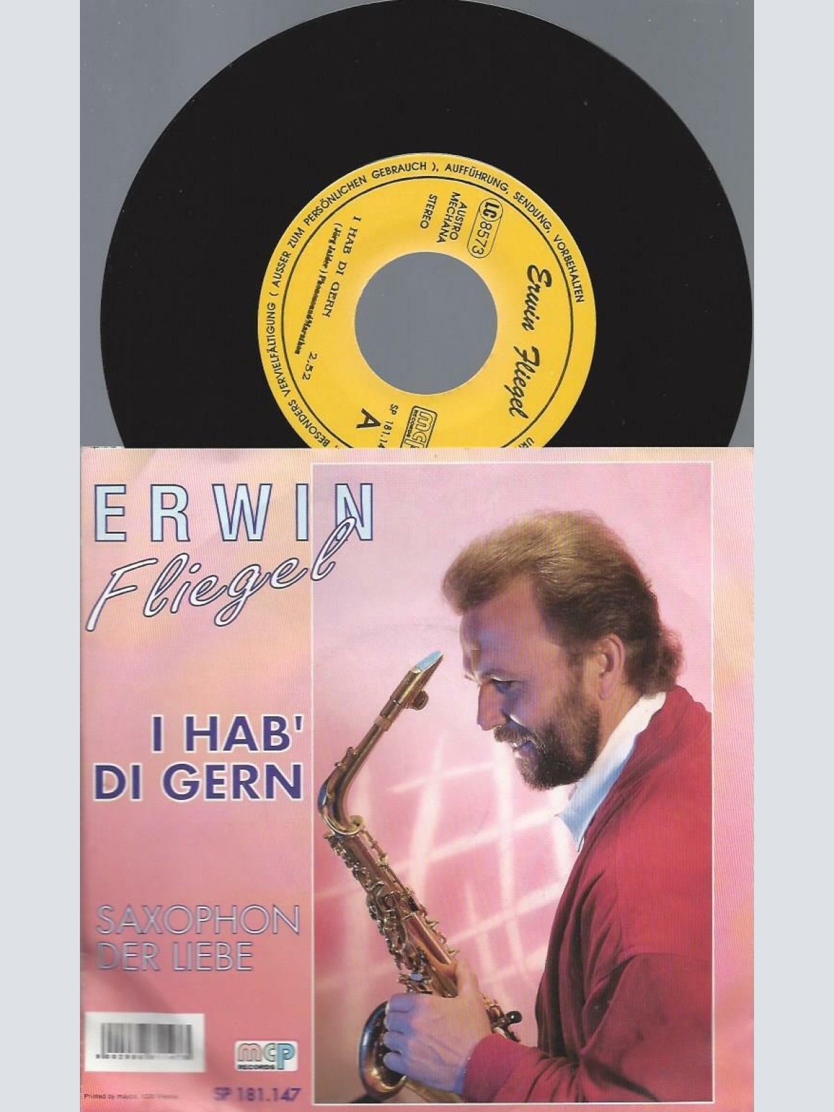 7"    Erwin Fliegel  I Hab' Di Gern