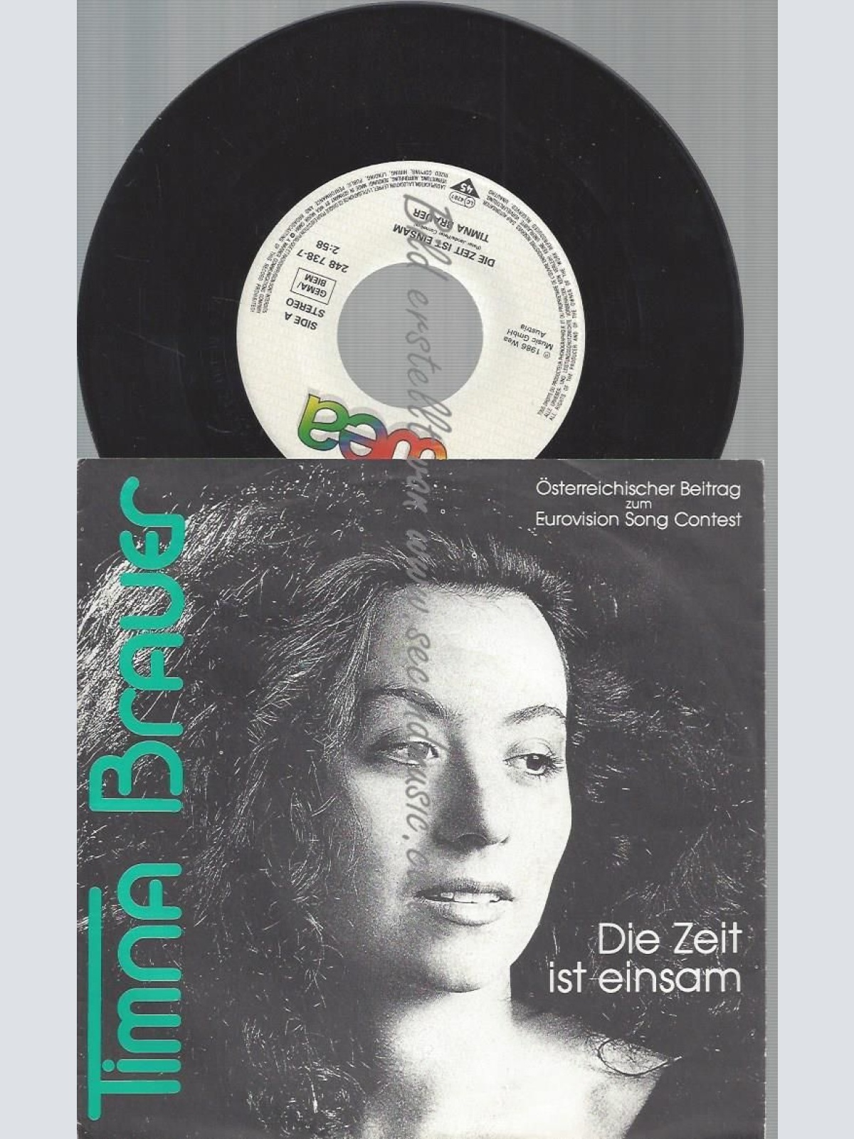 7" TIMNA BRAUER DIE ZEIT IST EINSAM