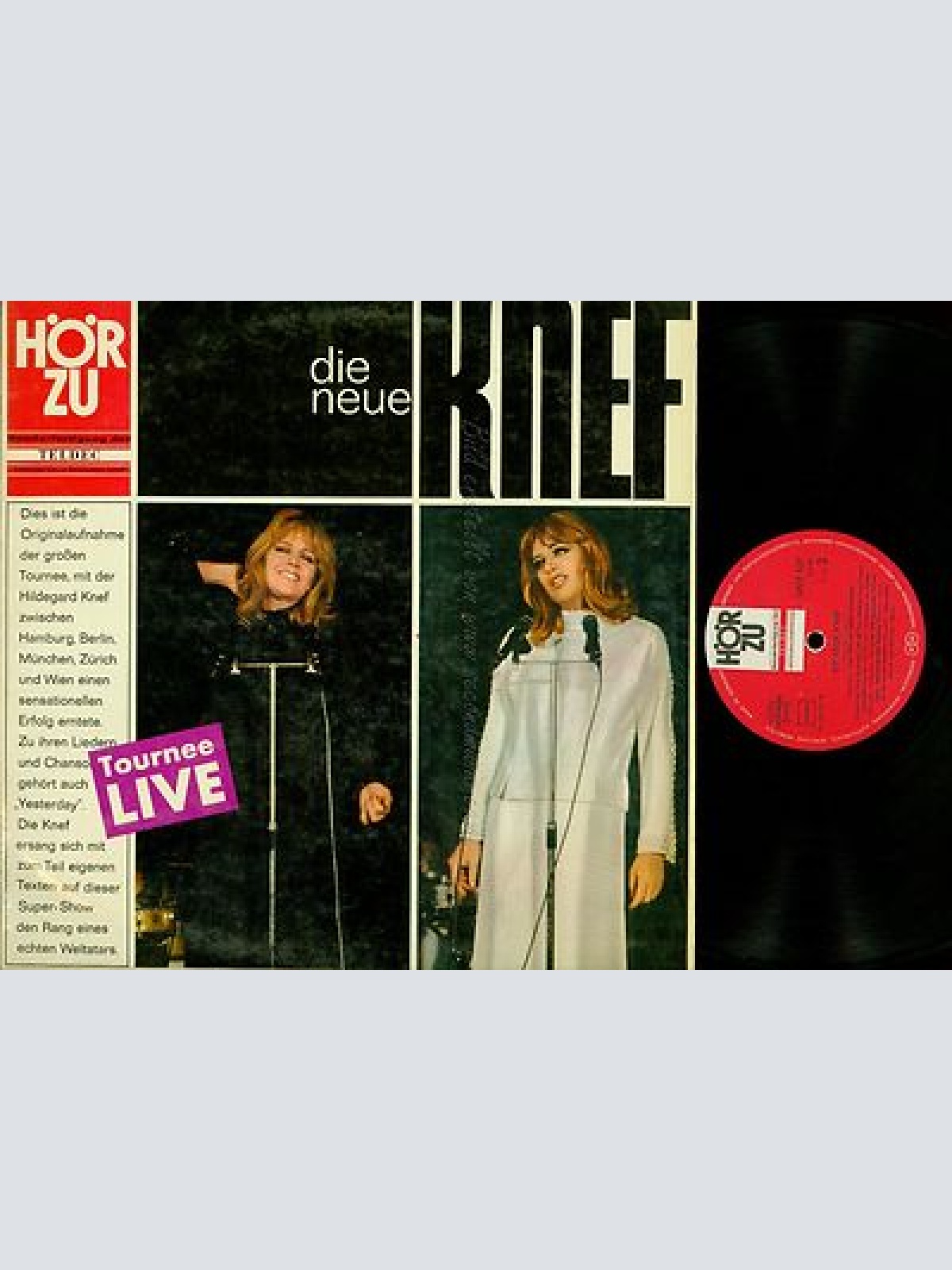 LP--HILDEGARD KNEF-- DIE NEUE -- HÖRZU--LIVE
