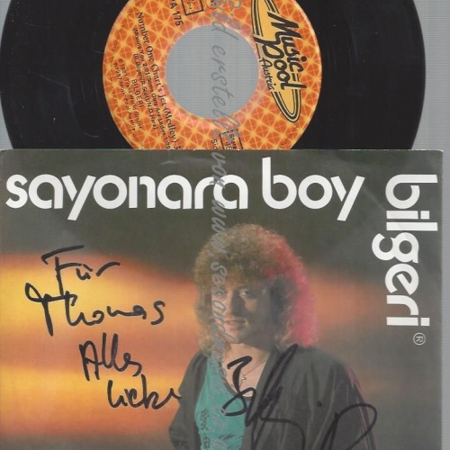 7"  SAYONARA BOY // MIT WIDMUNG / AUTOGRAMM