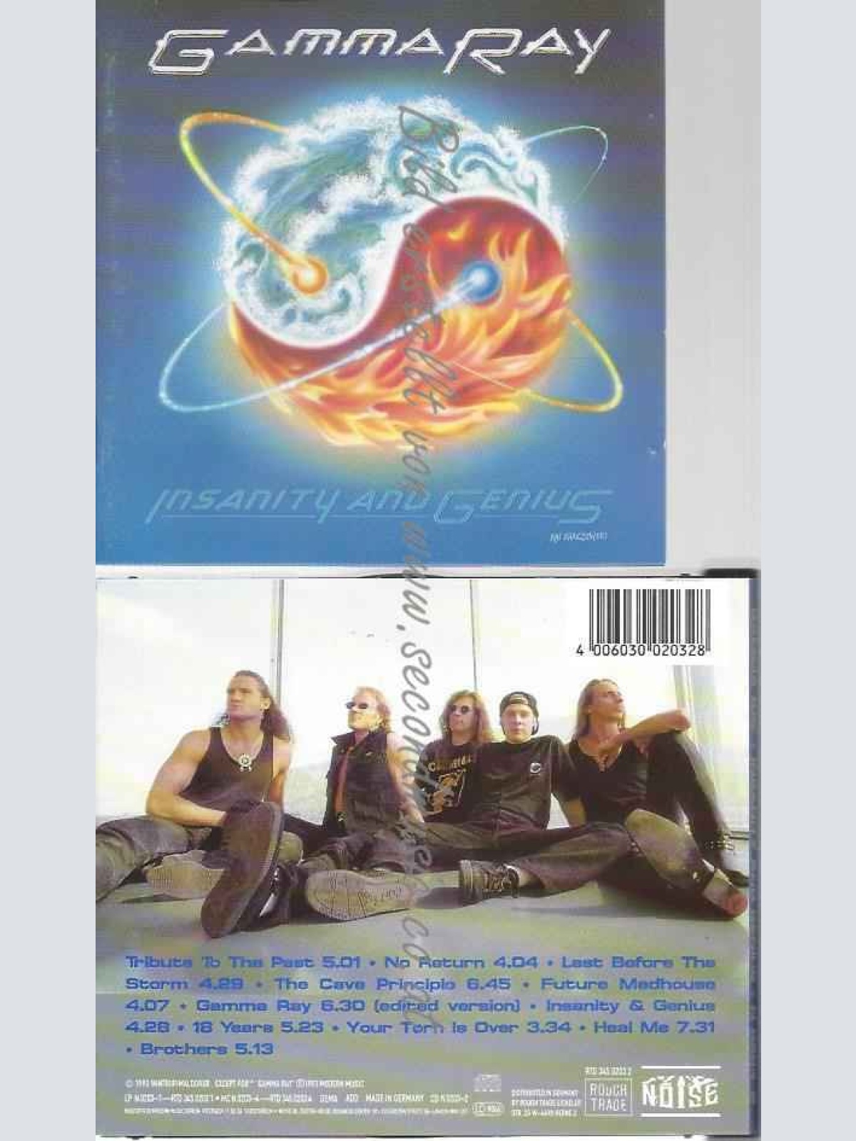 CD--GAMMA RAY | --INSANITY & GENIUS