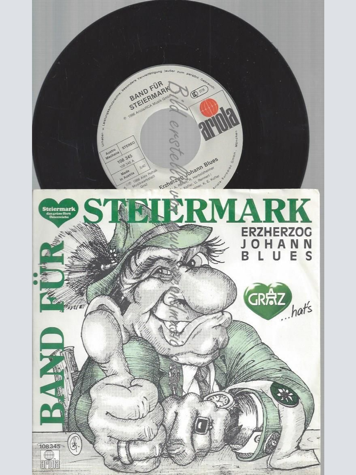 7" BAND FÜR STEIERMARK ERZHERZOG JOHANN BLUES // ALEX REHAK