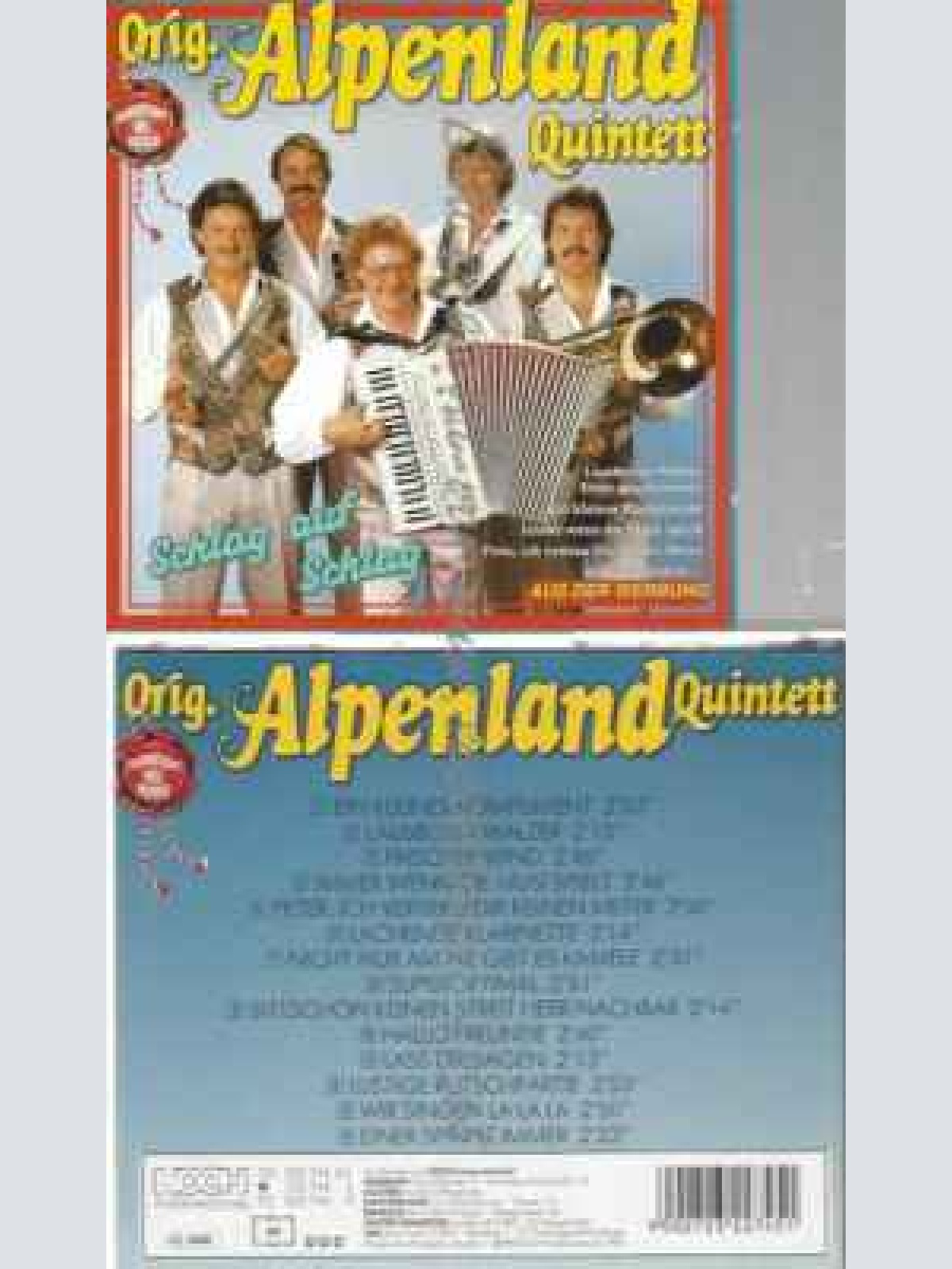 CD--ORIGINAL ALPENLAND QUINTETT | --SCHLAG AUF SCHLAG