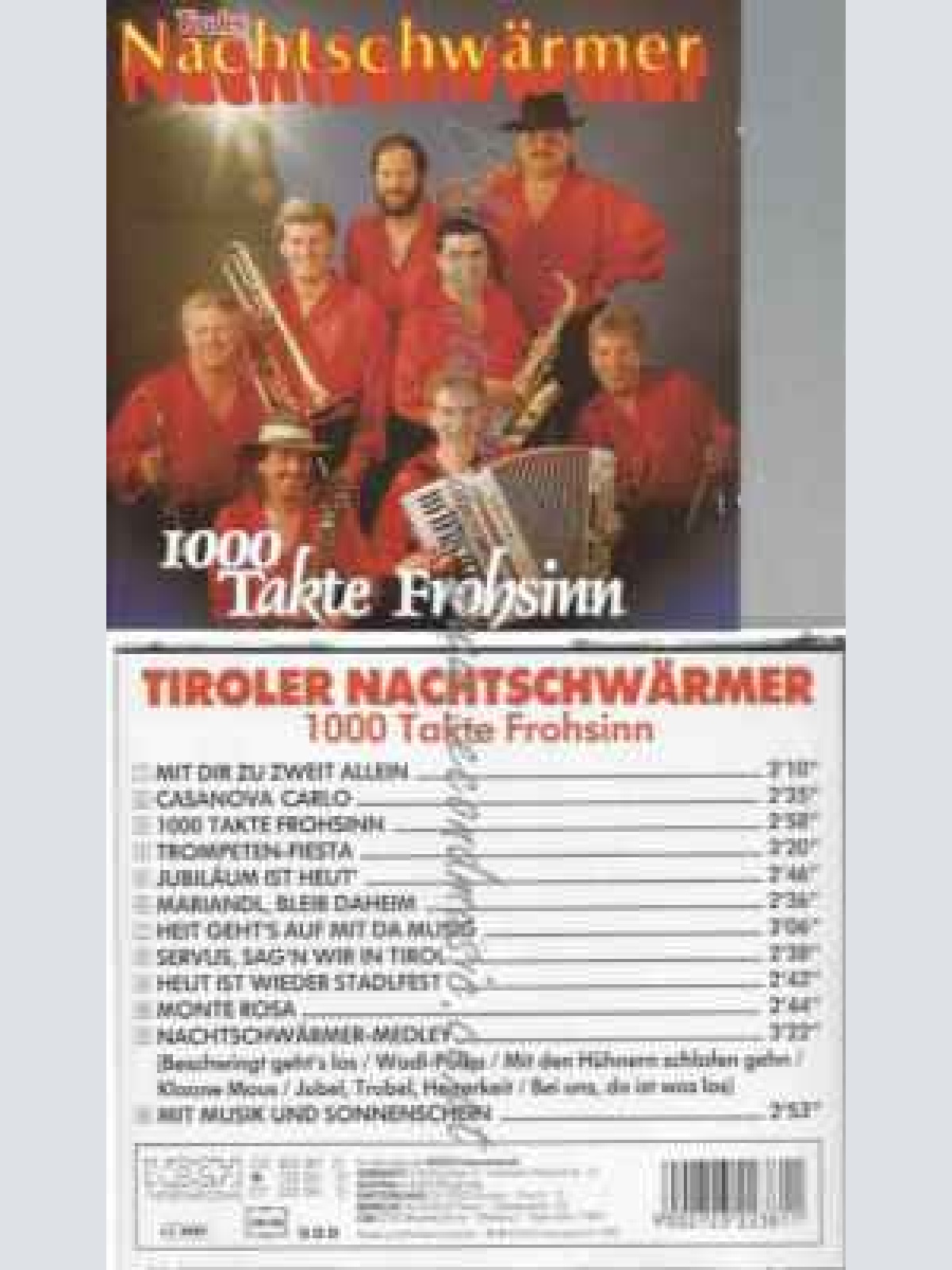 CD--Tiroler Nachtschwärmer - TAKTE FROHSINN