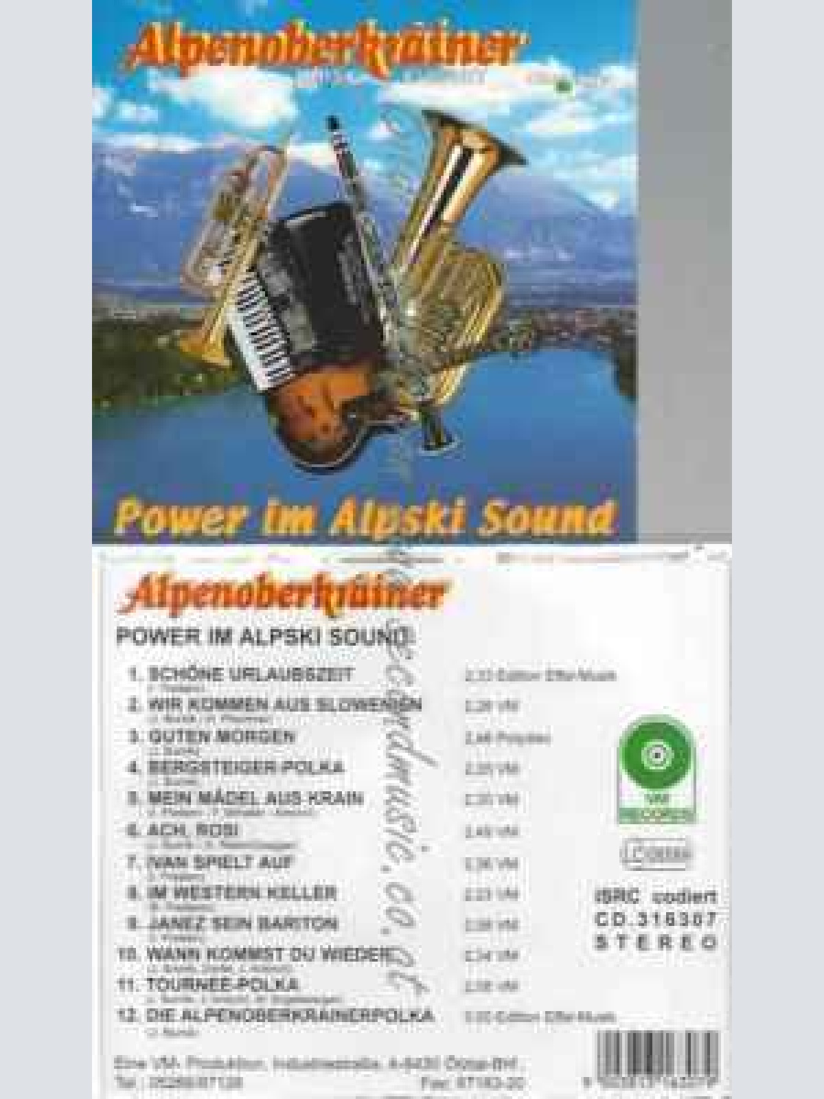 CD--ALPENOBERKRAINER--POWER IM ALPSKI SOUND