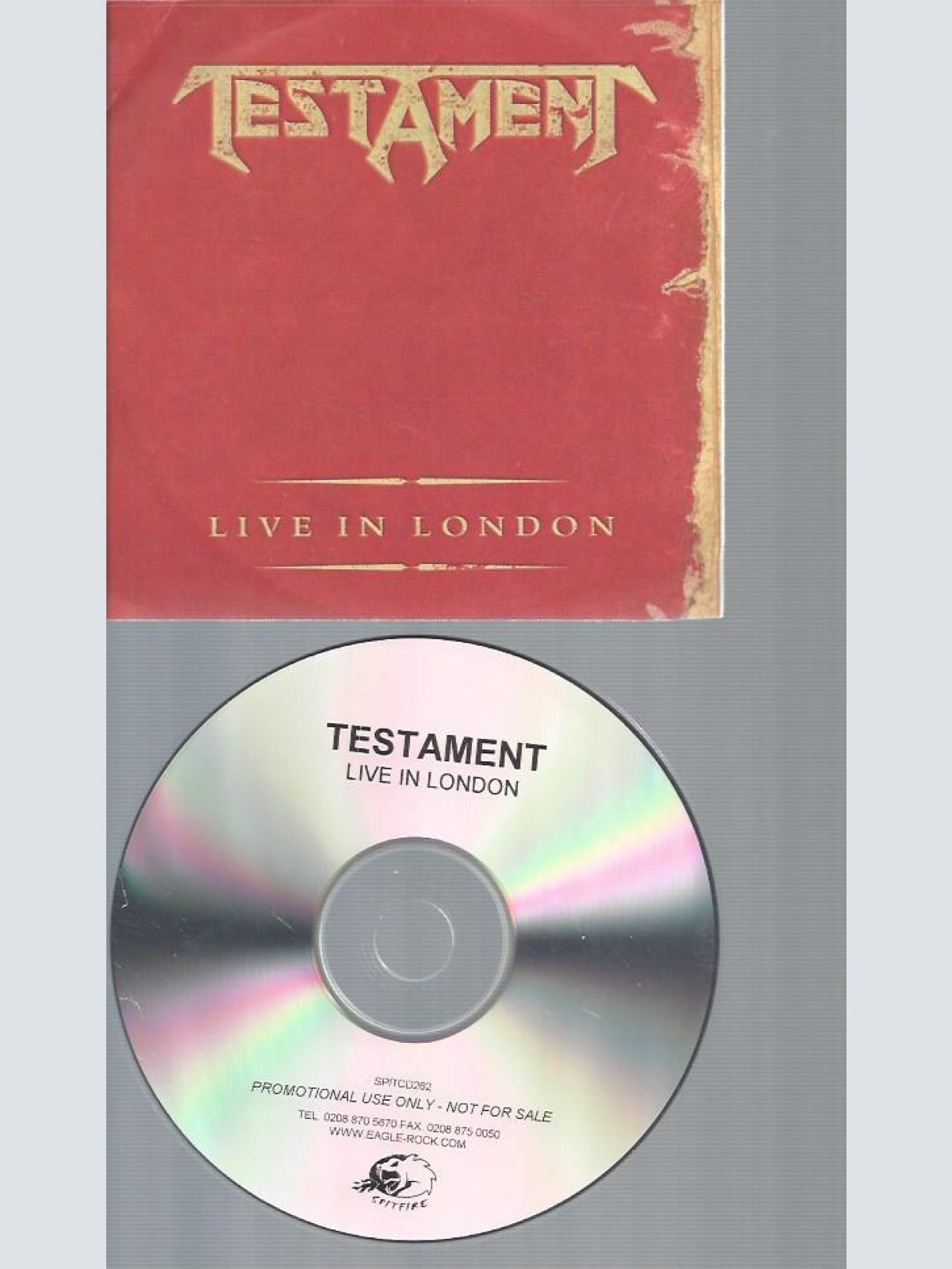 CD--TESTAMENT LIVE IN LONDON  // 14 TRACKS //   PROMO