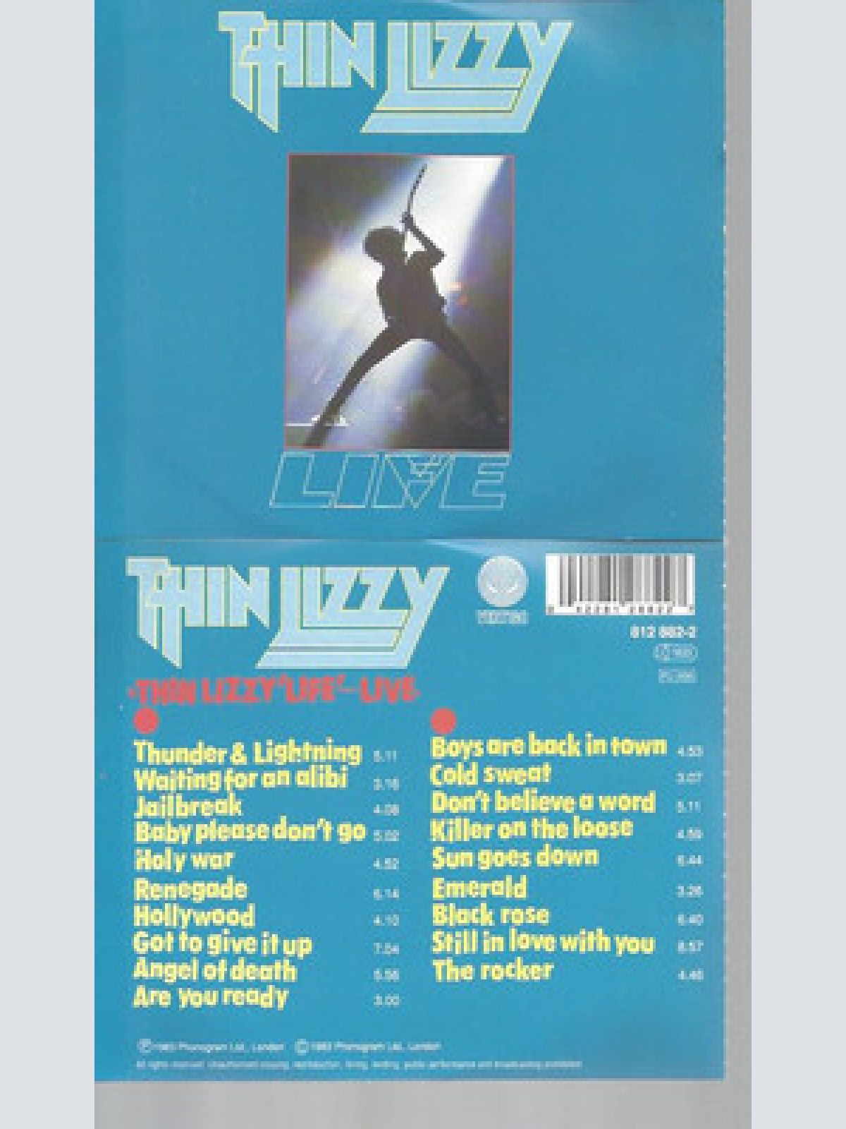 CD-- Thin Lizzy  Life - Live // FAT BOX