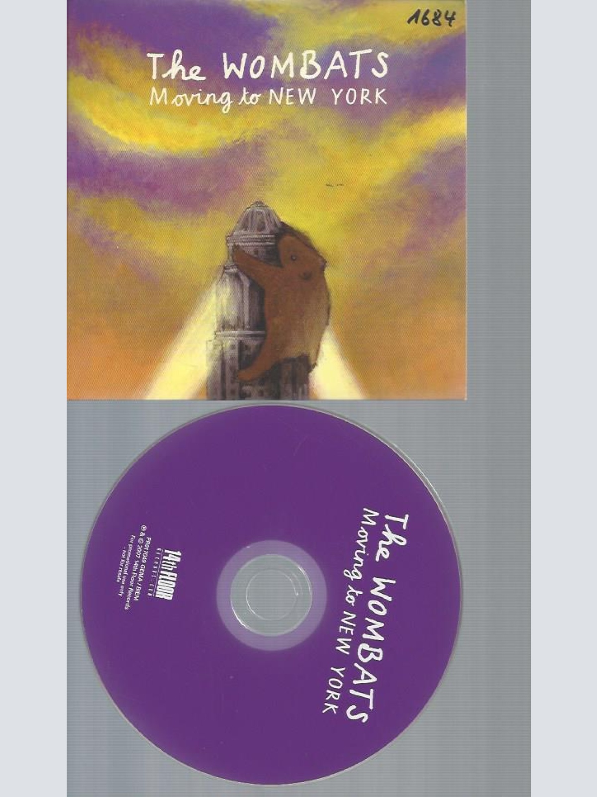 CD--THE WOMBATS MOVING TO NEW NEW YORK //  PROMO