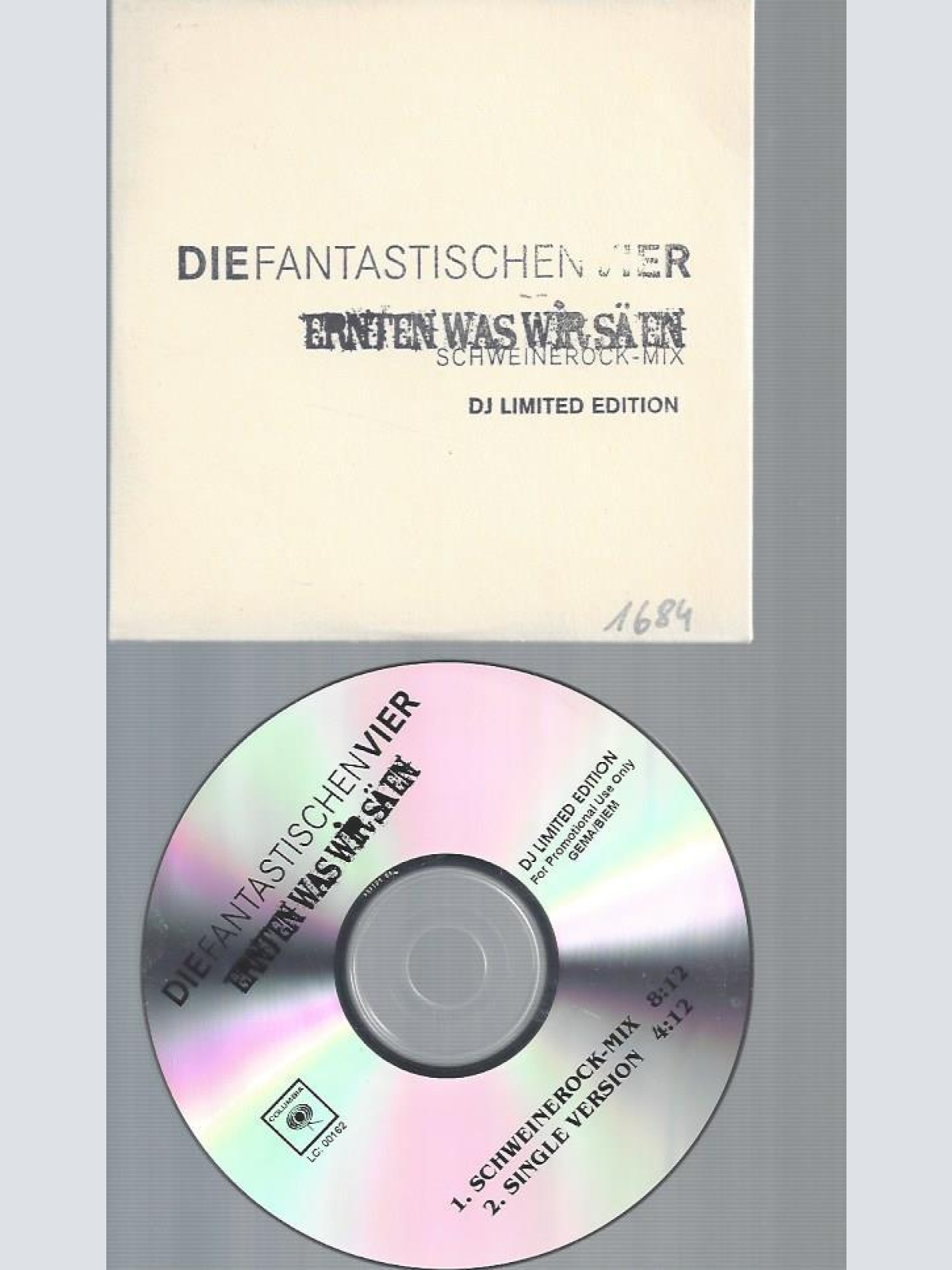 CD--DIE FANTASTISCHE VIER ERNTEN WAS WIR SÄEN / PROMO //DJ LIMITED EDITION