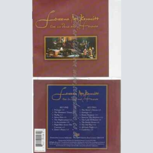 CD--LOREENA MCKENNITT | --LIVE IN PARIS AND TORONTO