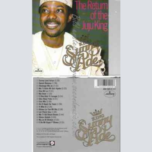 CD--KING SUNNY ADÉ | --RETURN OF THE JUJU KING