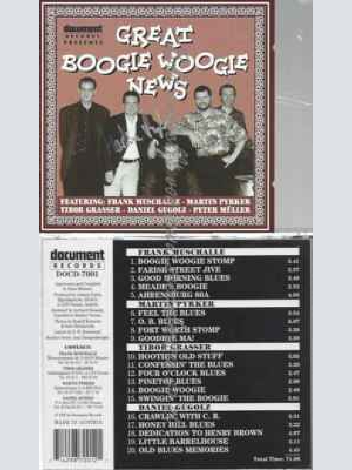 CD--FRANK MUSCHALLE | --GREAT BOOGIE WOOGIE NEWS