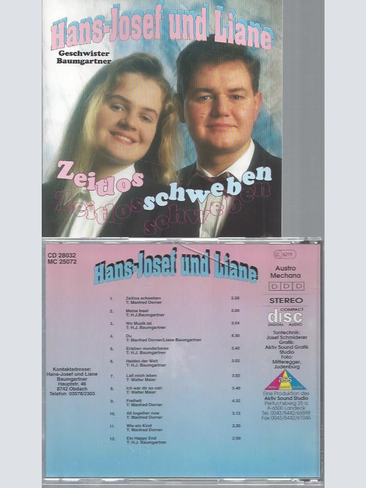 CD--HANS JOSEF UND LIANE ZEITLOS SCHWEBEN