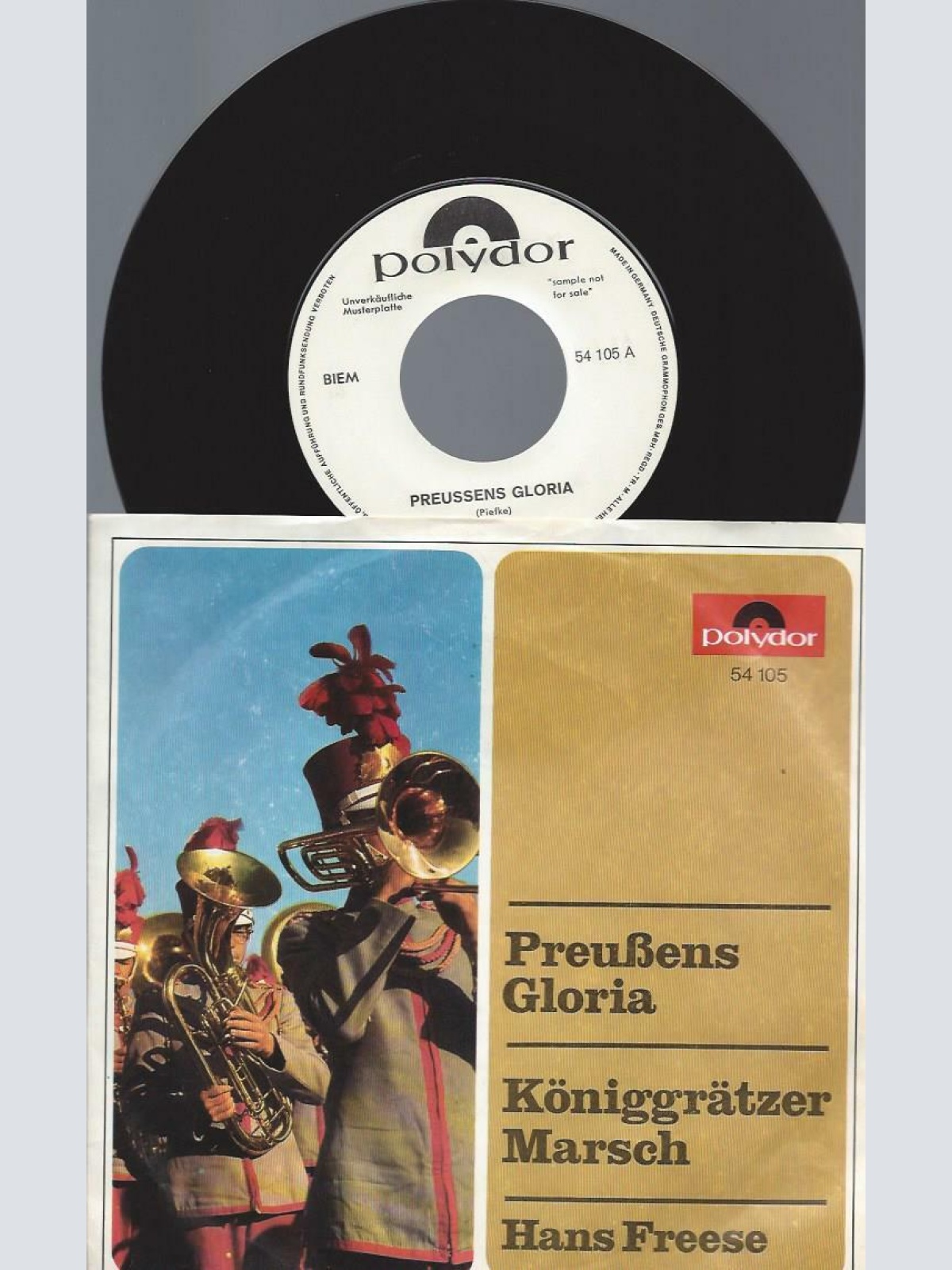 7" Hans Freese – Preußens Gloria / Promo