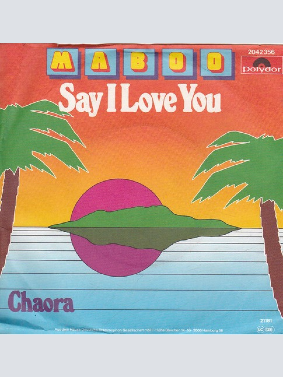 7", Single Maboo - Say I Love You