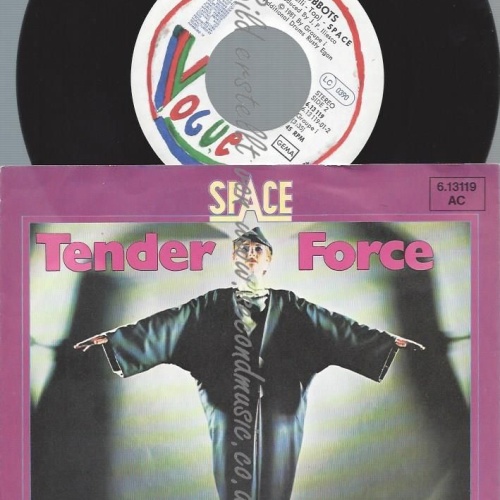 7"    Space  Tender Force  // TELDEC PROMO BACKCOVER