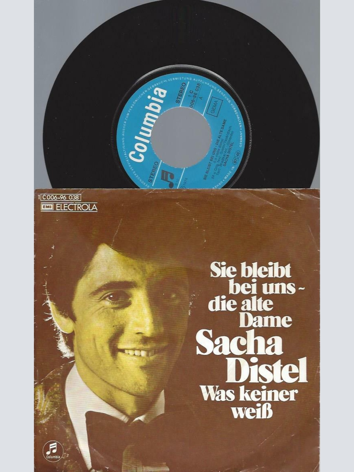 7"   Sacha Distel – Sie Bleibt Bei Uns
