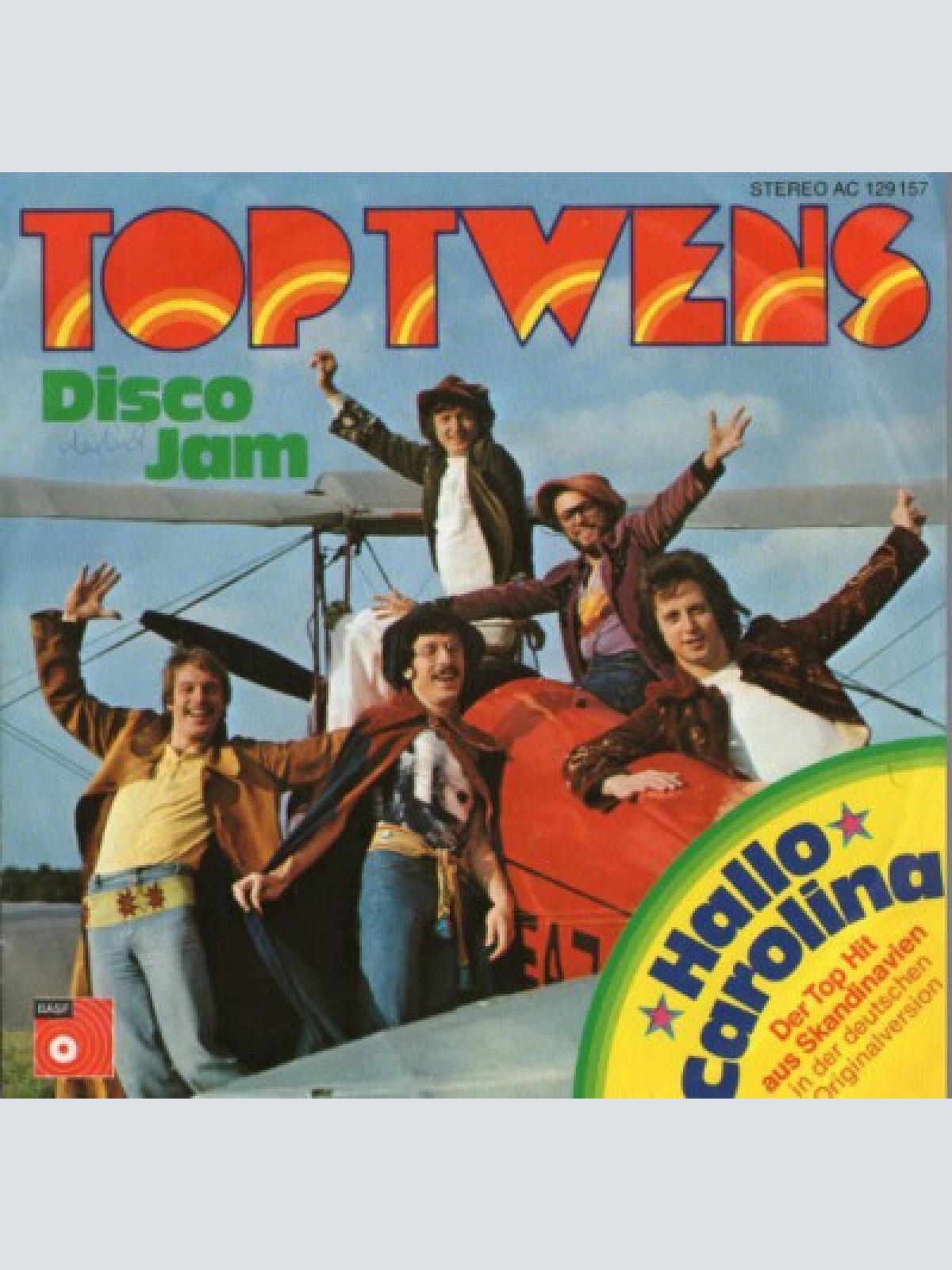 7", Single Top Twens - Hallo Carolina / Disco Jam