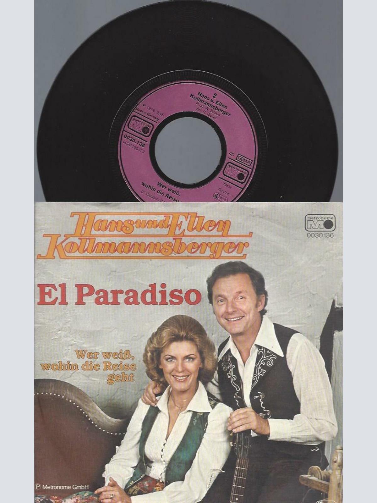 7" Hans Und Ellen Kollmannsberger – El Paradiso