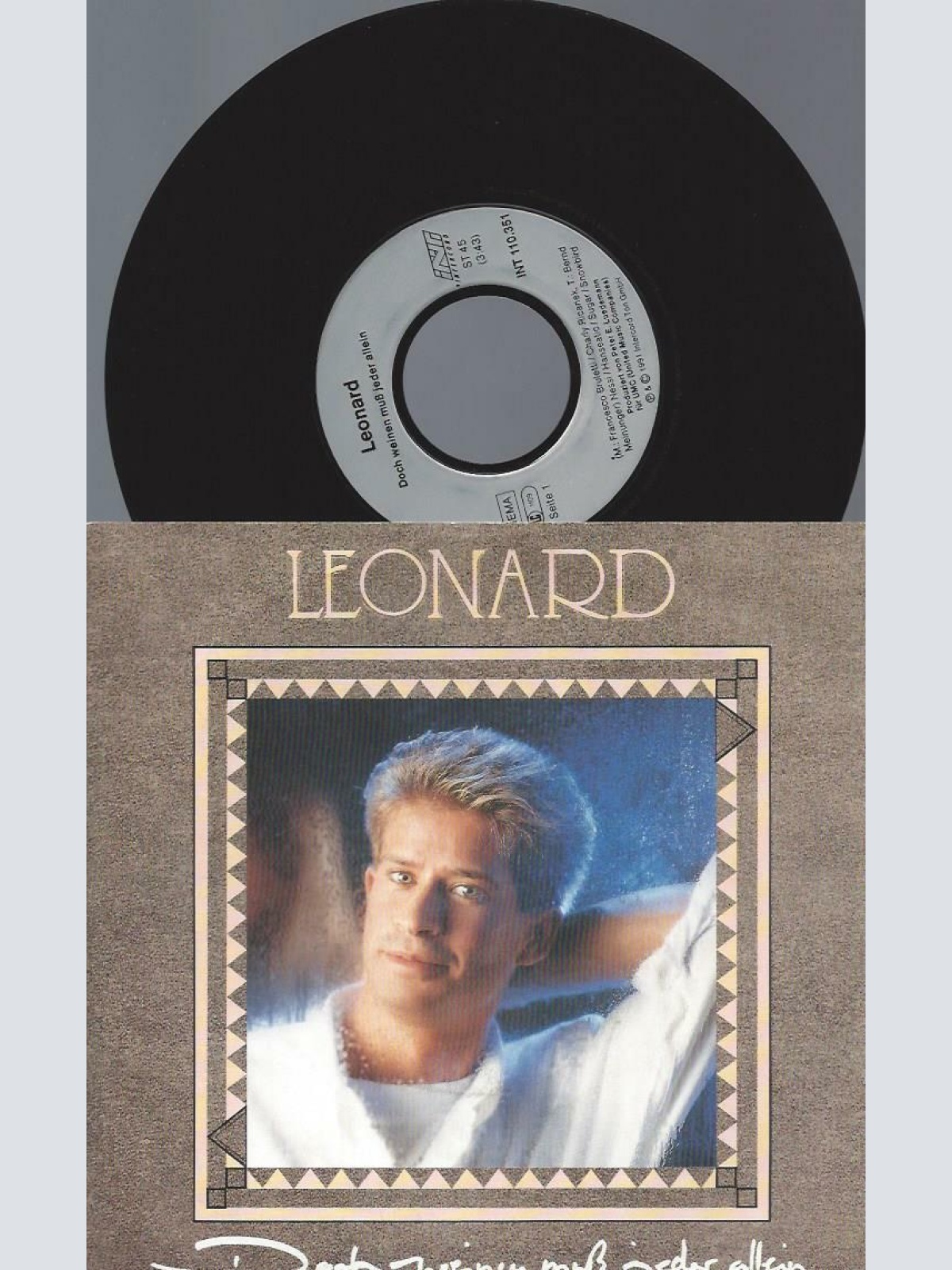 7" Leonard – Doch Weinen Muß Jeder Allein