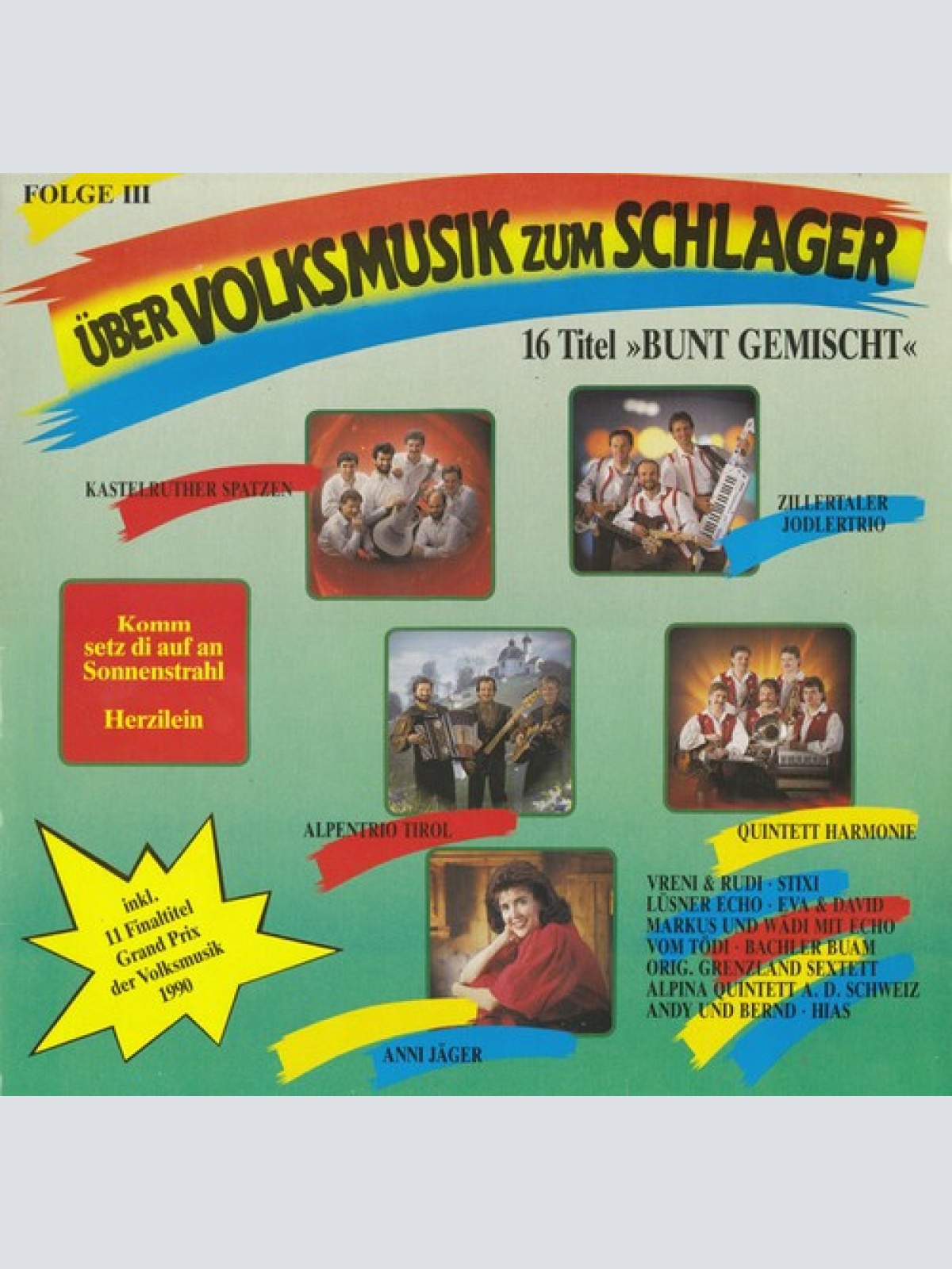 LP, Comp Various - Über Volksmusik Zum Schlager  Folge III