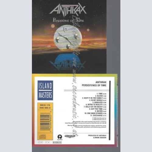 CD--ANTHRAX--PERSISTENCE OF TIME | CD