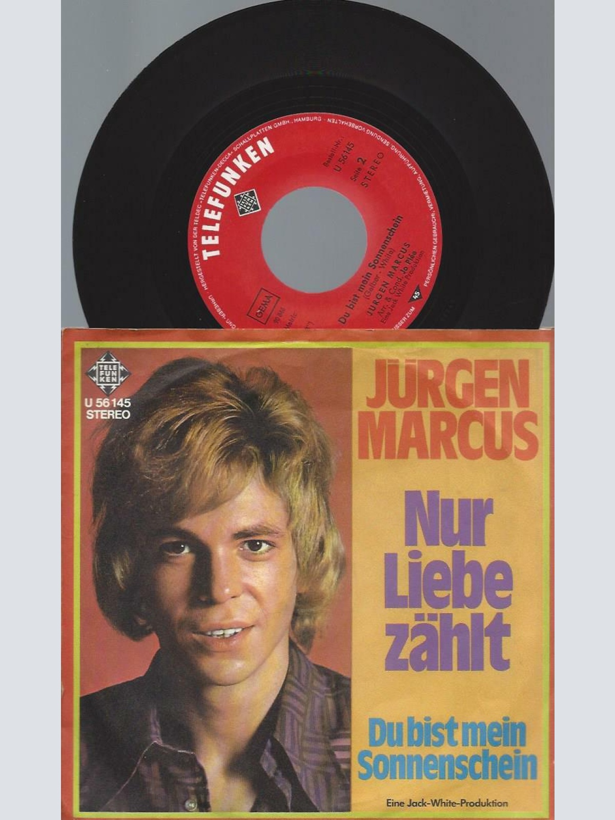 7"    Jürgen Marcus – Nur Liebe Zählt