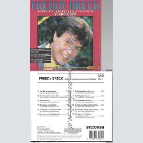 CD--Freddy Breck--Singt Die Schönsten Deutschen Volkslieder Vol.2
