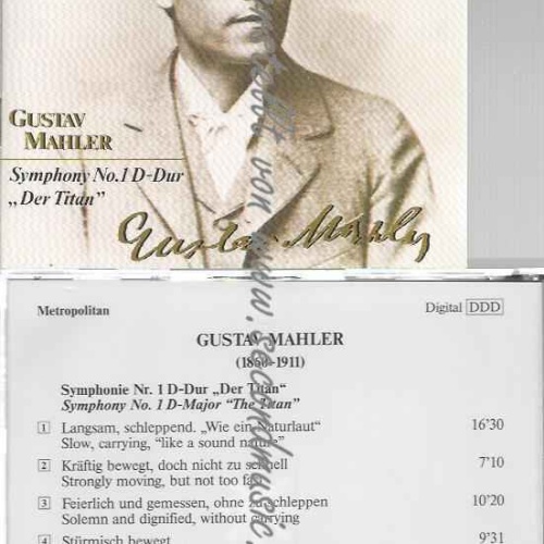 CD--Gustav Mahler,  SYMPHONY NO  D-DUR "DER TITAN" -