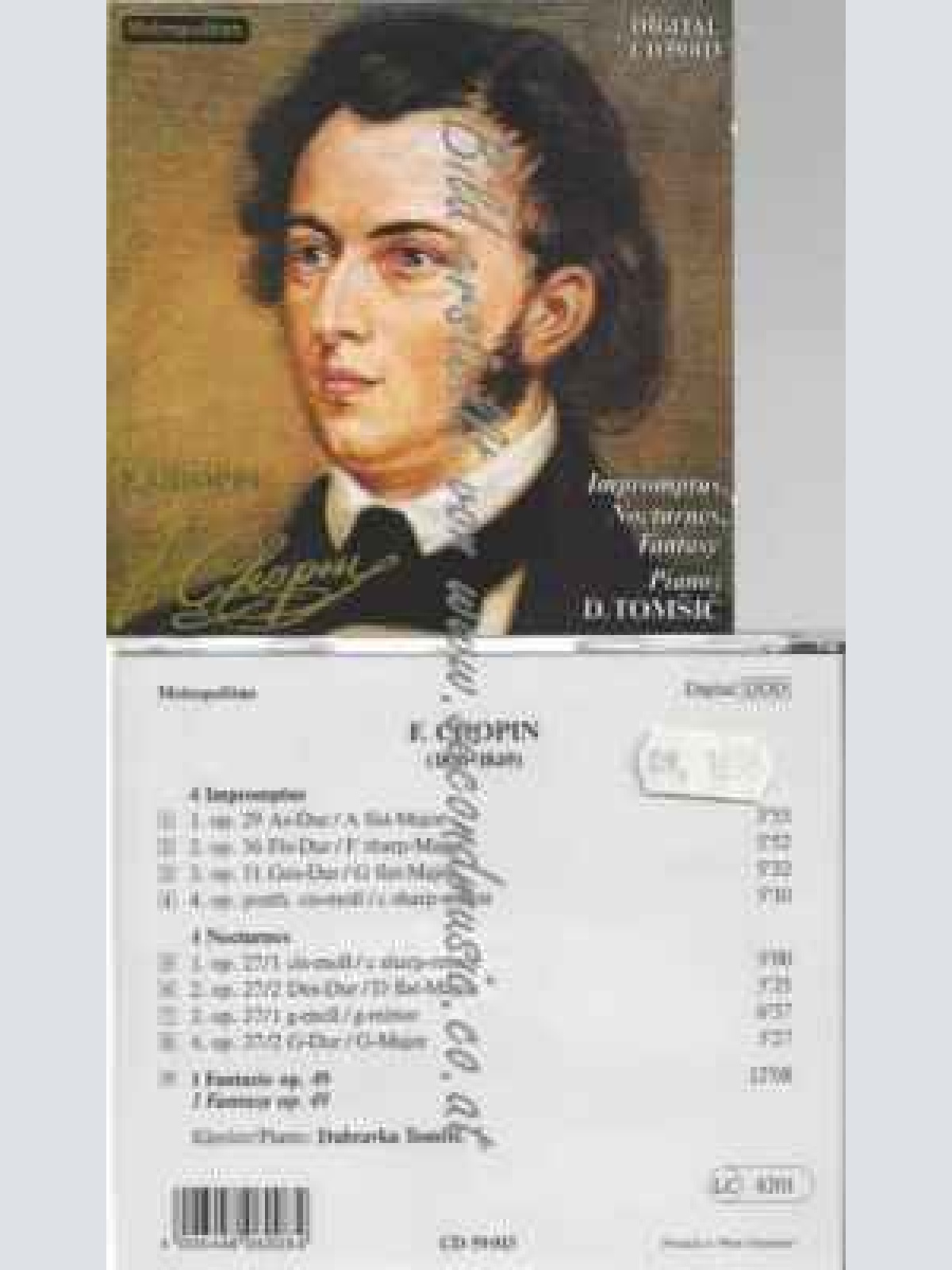 CD--Chopin und Dubravka Tomsic--Impromptus, Nucturnes