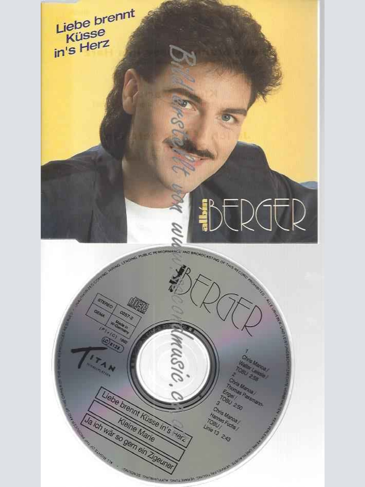CD--Berger,Albin--Liebe Brennt Küsse Ins Herz