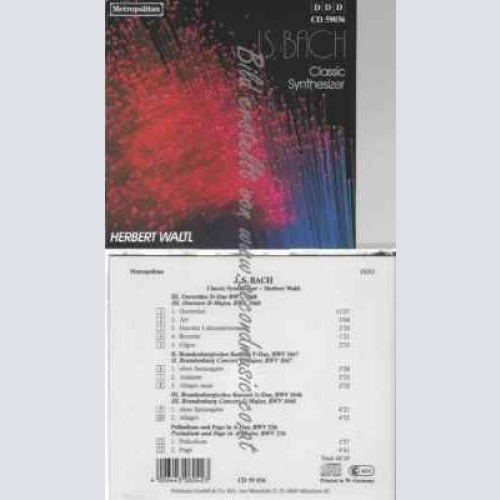 CD--Herbert Waltl - J.S. Bach Classic Synthesizer