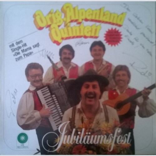 LP Orig. Alpenland Quintett - Jubiläumsfest