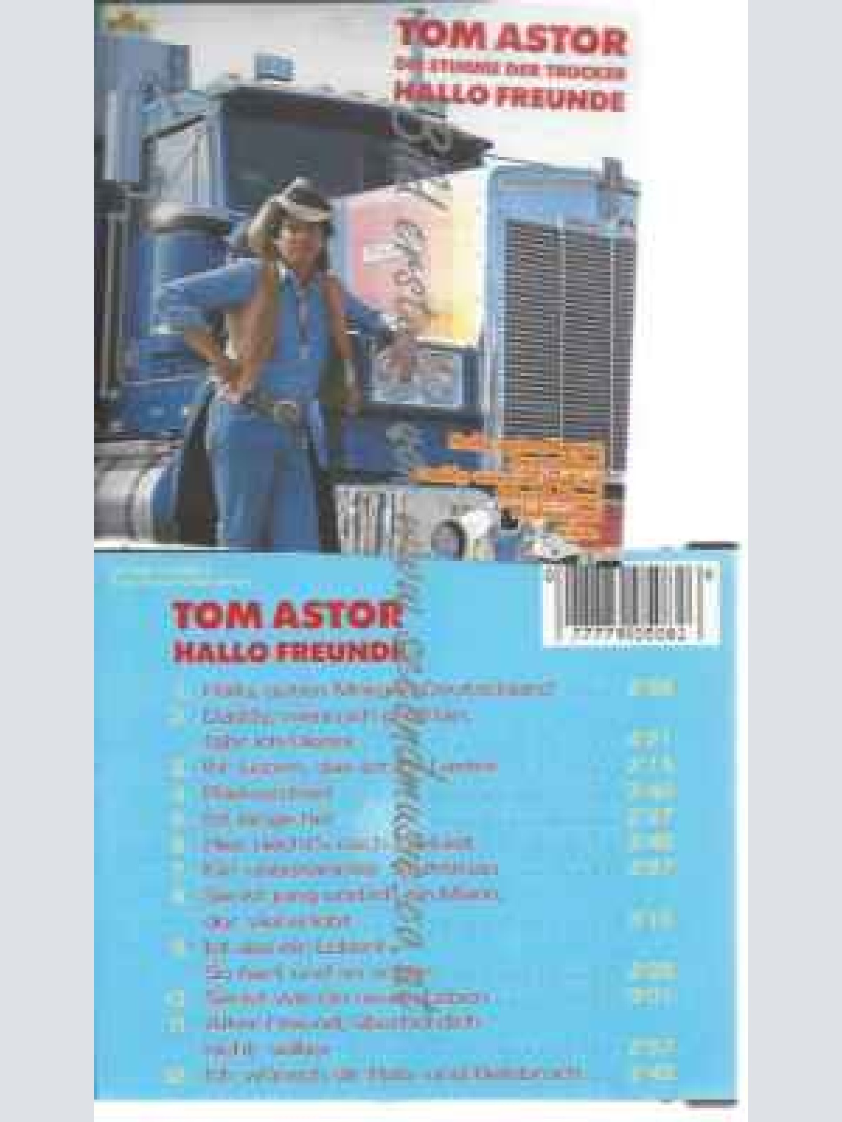 CD--Tom Astor | --Hallo Freunde