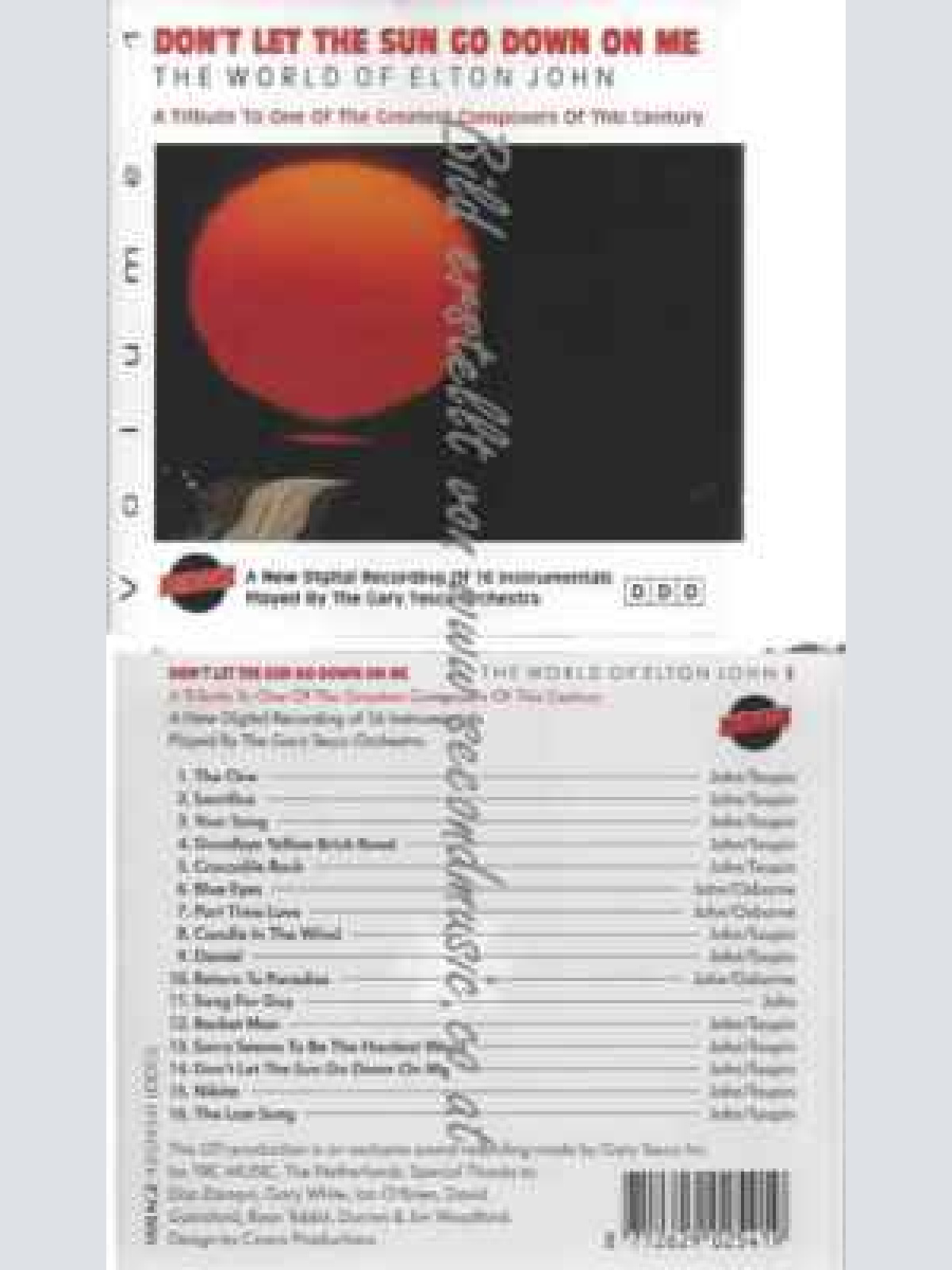 CD-- Don't Let the Sun Go Down On Me; The World of Elton John (Volume 1)
