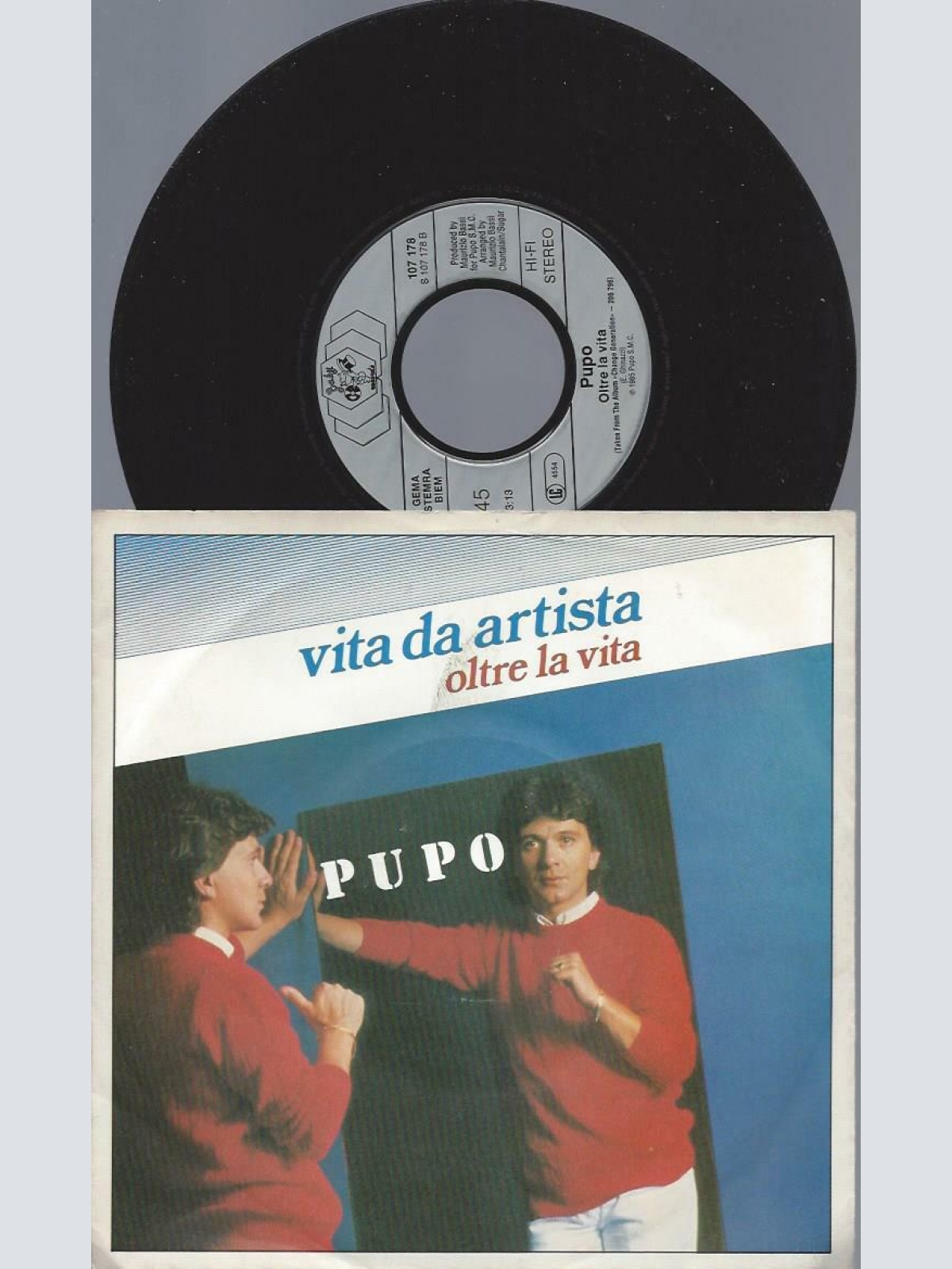 7"    Pupo  Vita Da Artista