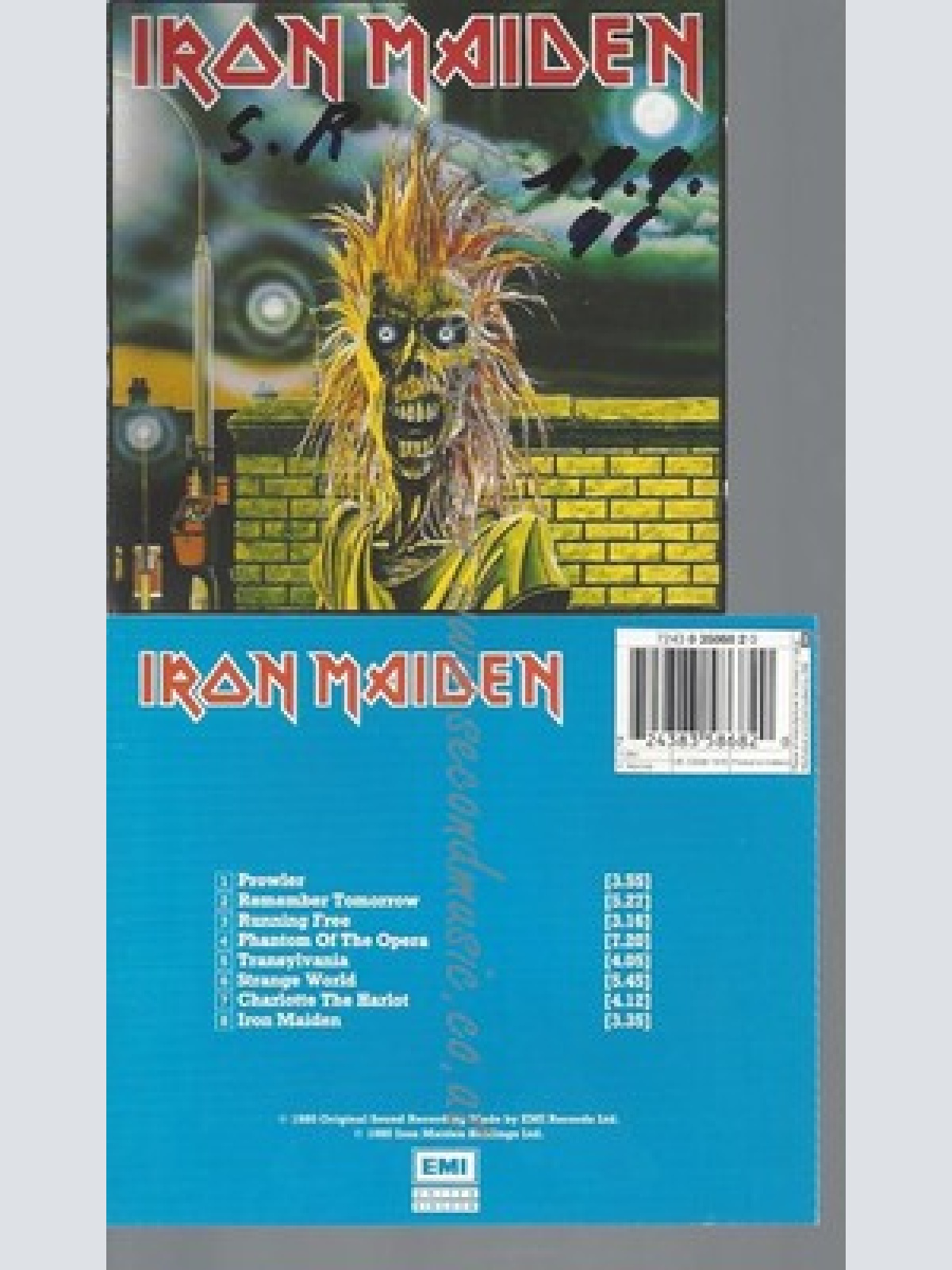 CD--IRON MAIDEN--IRON MAIDEN + BONUS DISC--Booklet beschriftet!!