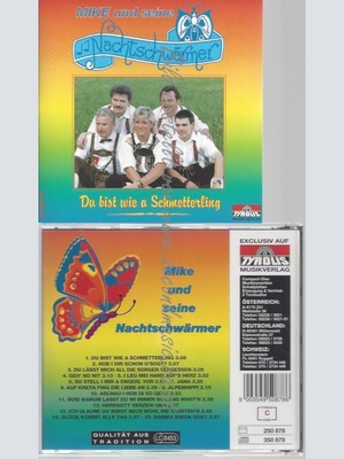 CD--MIKE UND SEINE NACHTSCHWÄRMER--DU BIST WIE A SCHMETTERLING