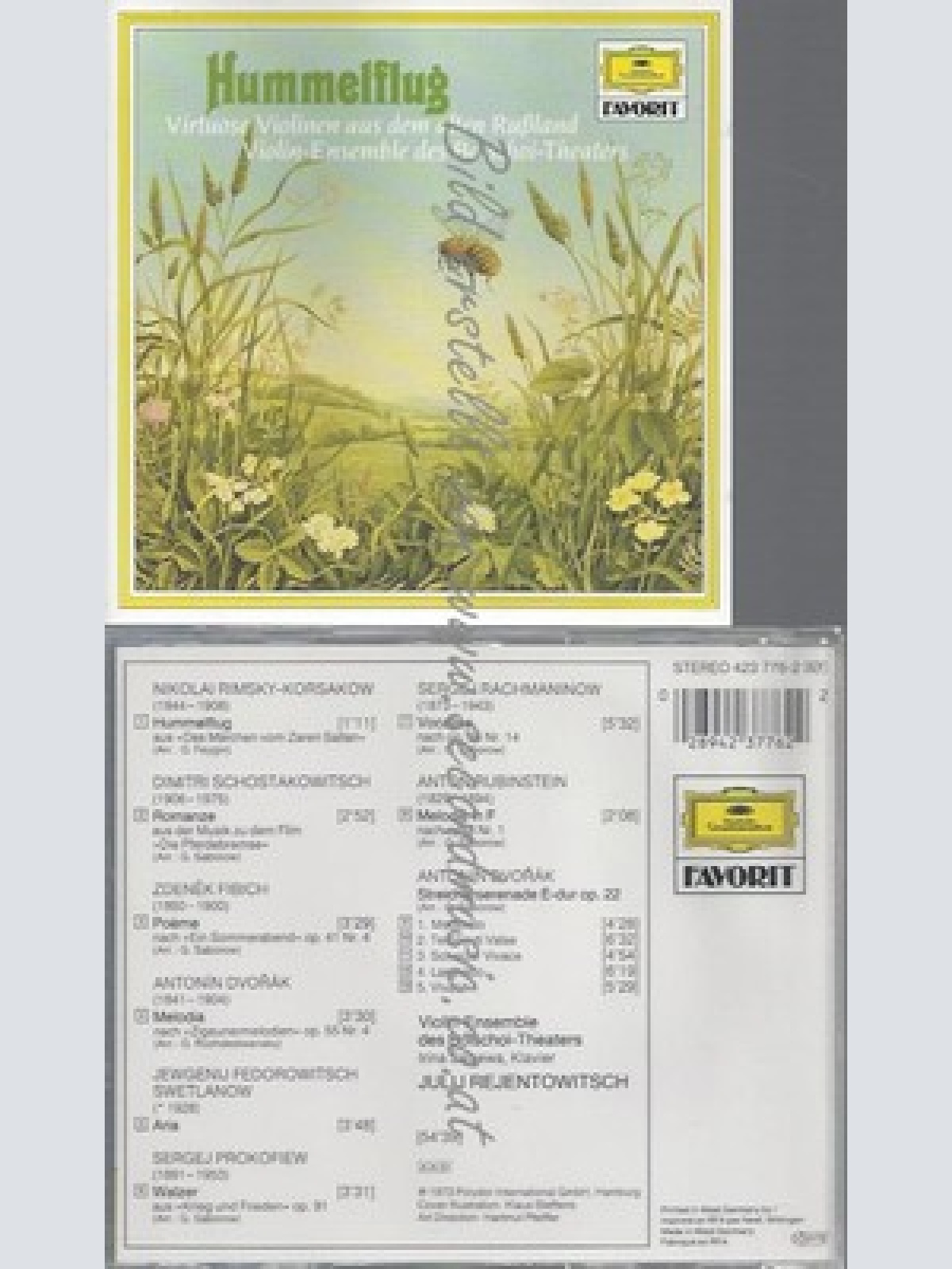 CD--BOLSCHOI VIOLIN ENSEMBLE UND RIMSKY-KORSSAKOFF--HUMMELFLUG