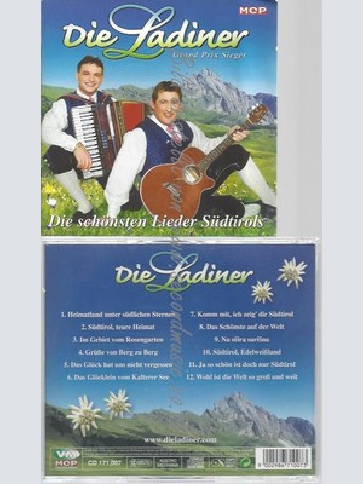 CD--DIE LADINER--DIE SCHÖNSTEN LIEDER SÜDTIROLS