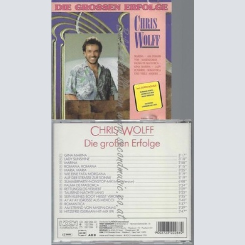 CD--CHRIS WOLFF--DIE GROSSEN ERFOLGE