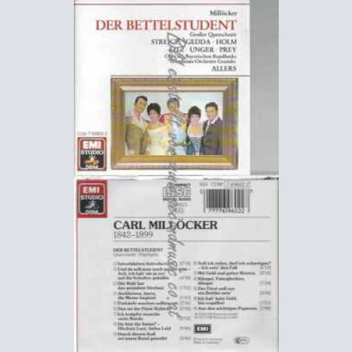 CD-- Carl Millöcker, Franz Allers,  --Millöcker: Der Bettelstudent (Querschnitt