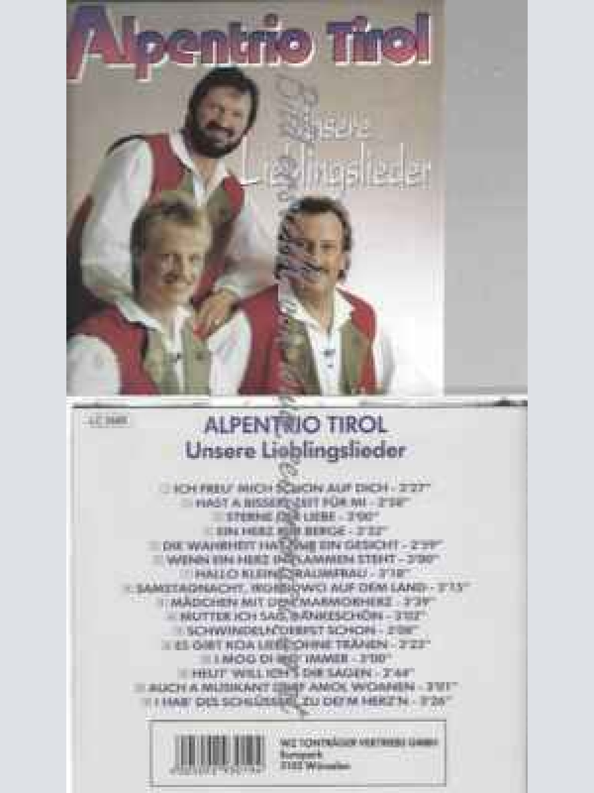 CD--Alpentrio Tirol--Unsere Lieblingslieder