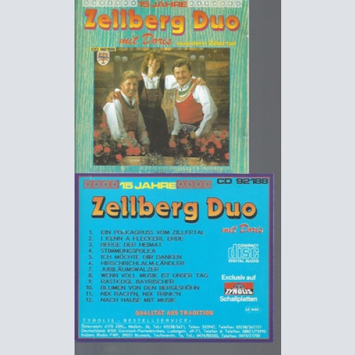 CD- ZELLBERG DUO MIT DORIS  15 JAHRE