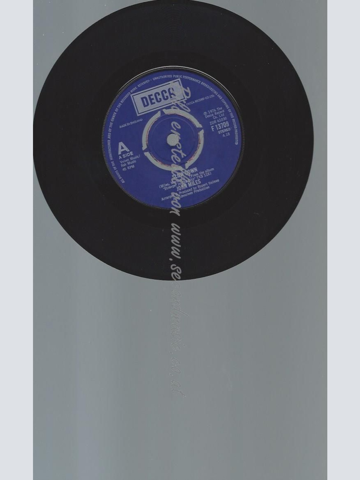 7"   John Miles  Slow Down  //UK