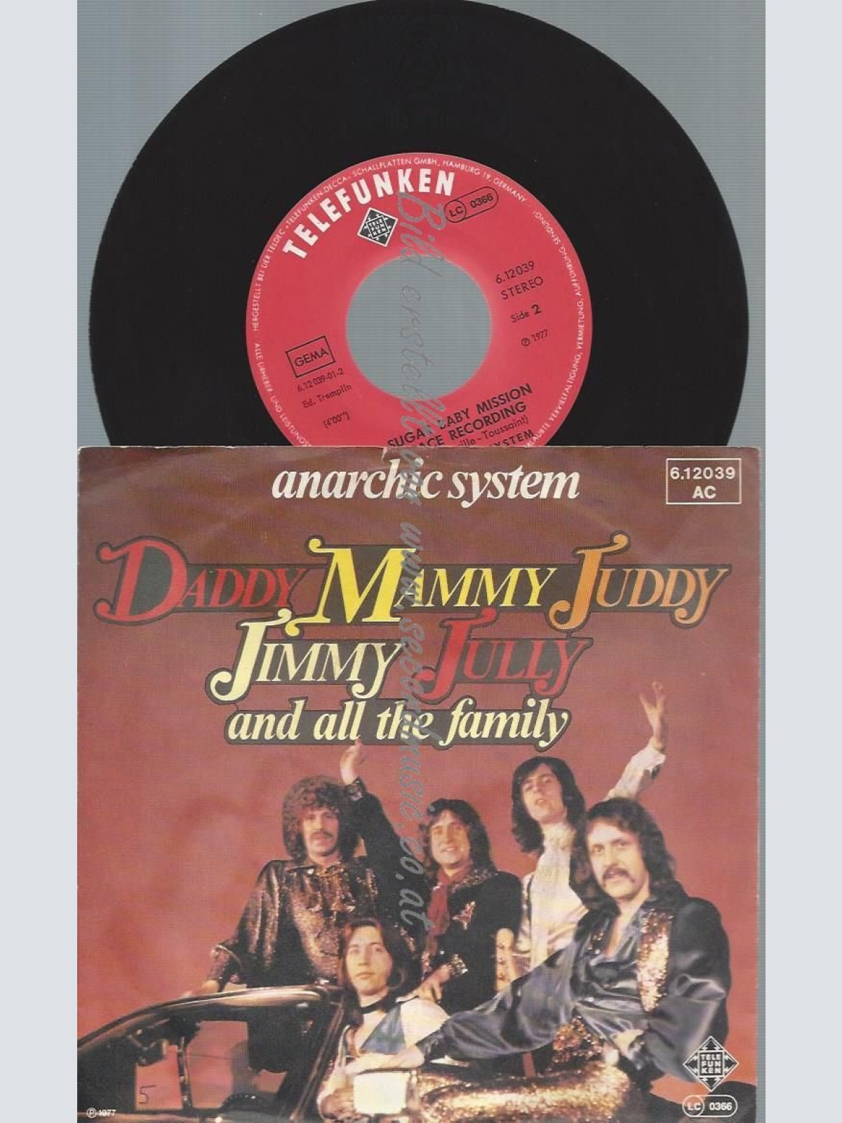 7"   Anarchic System – Daddy Mammy Juddy Jimmy Jully And All The Family
