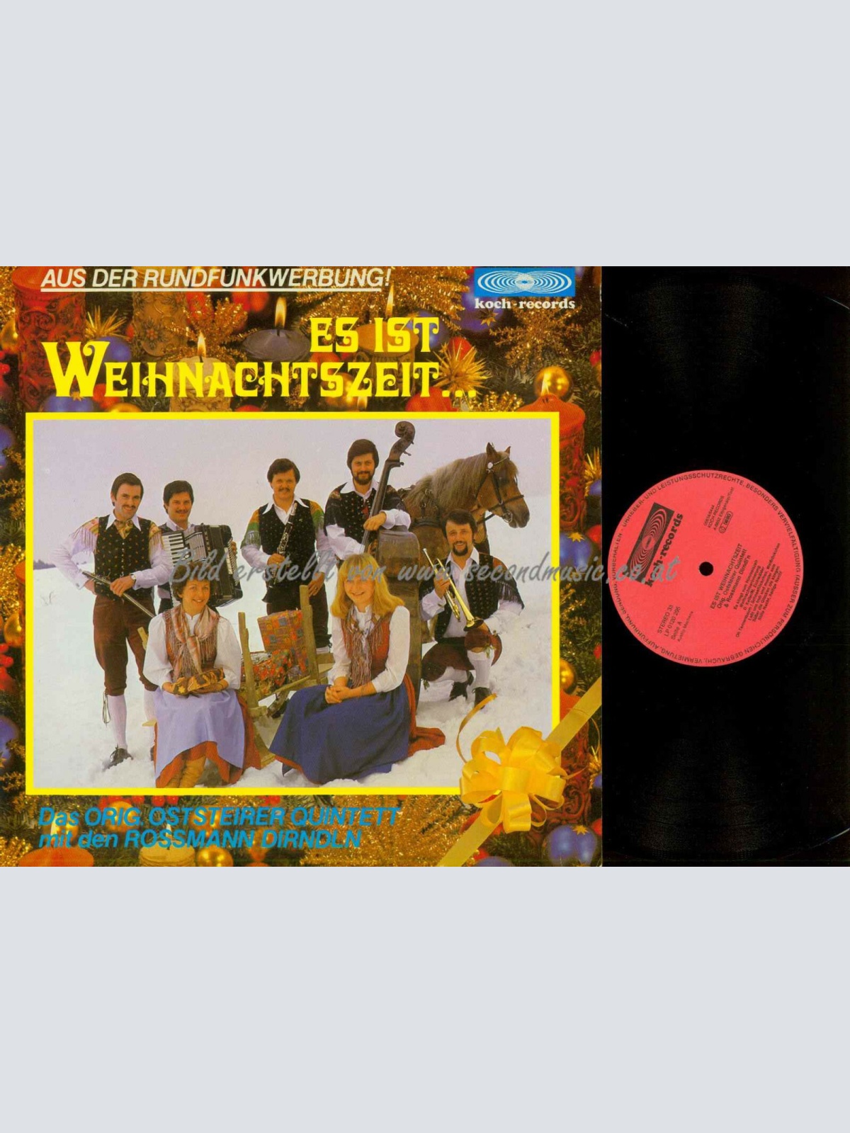 LP-- Das Orig. Oststeirer Quintett - Es ist Weihnachtszeit  /NM