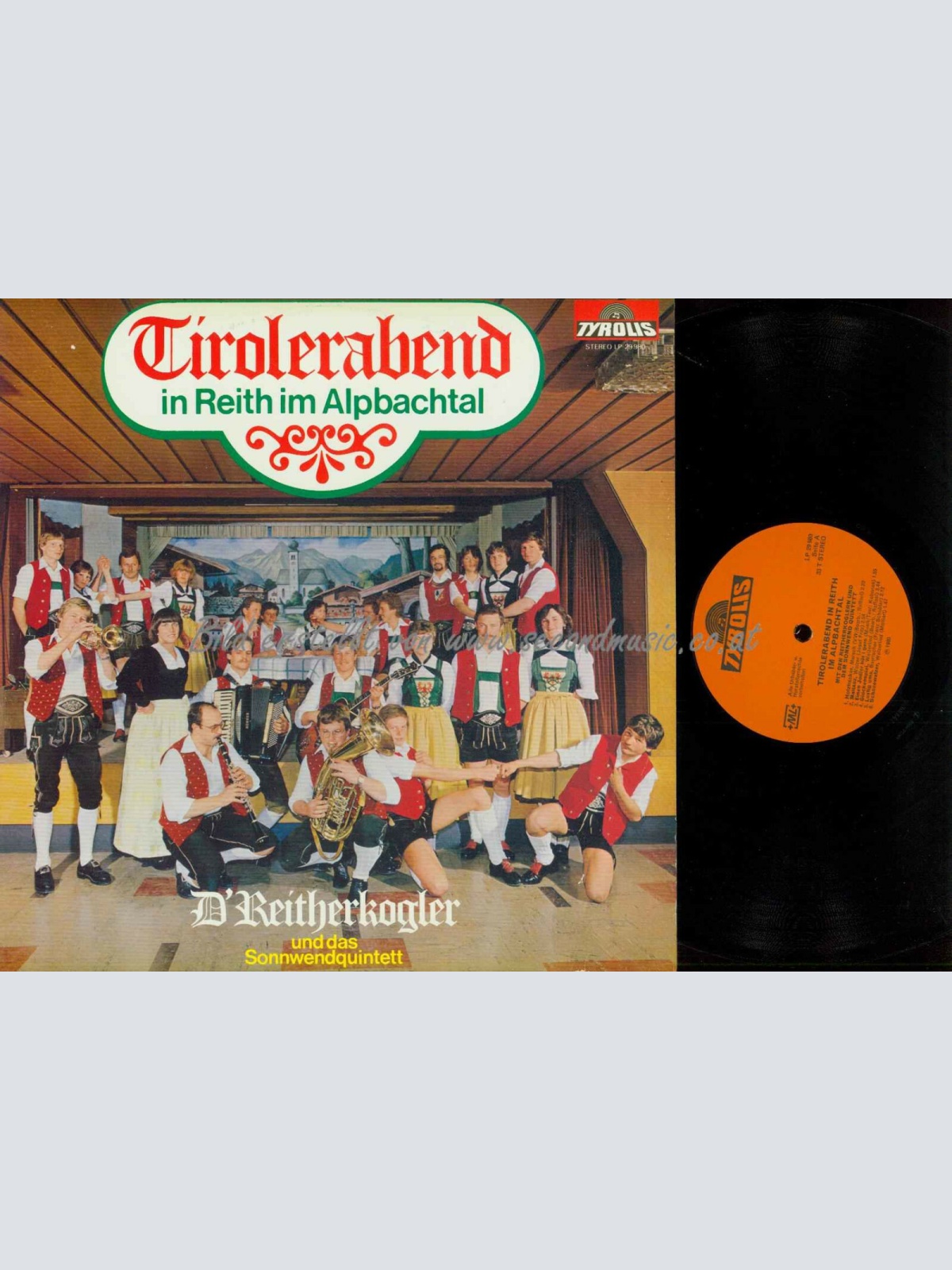 LP-- D'Reitherkogler Und Das Sonnwensquintett – Tirolerabend In Reith Im  // NM