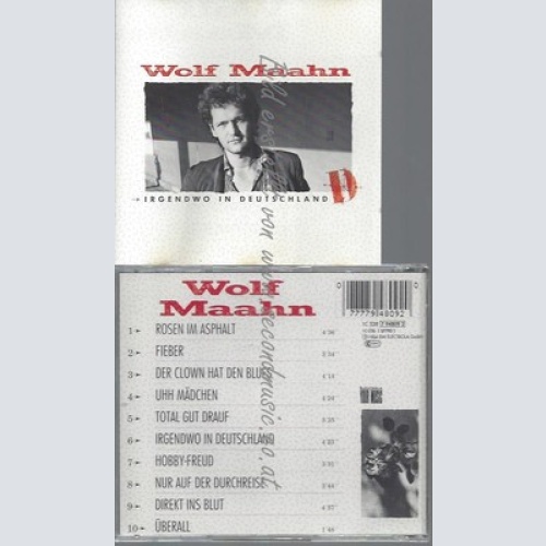 CD--WOLF MAAHN--IRGENDWO IN DEUTSCHLAND